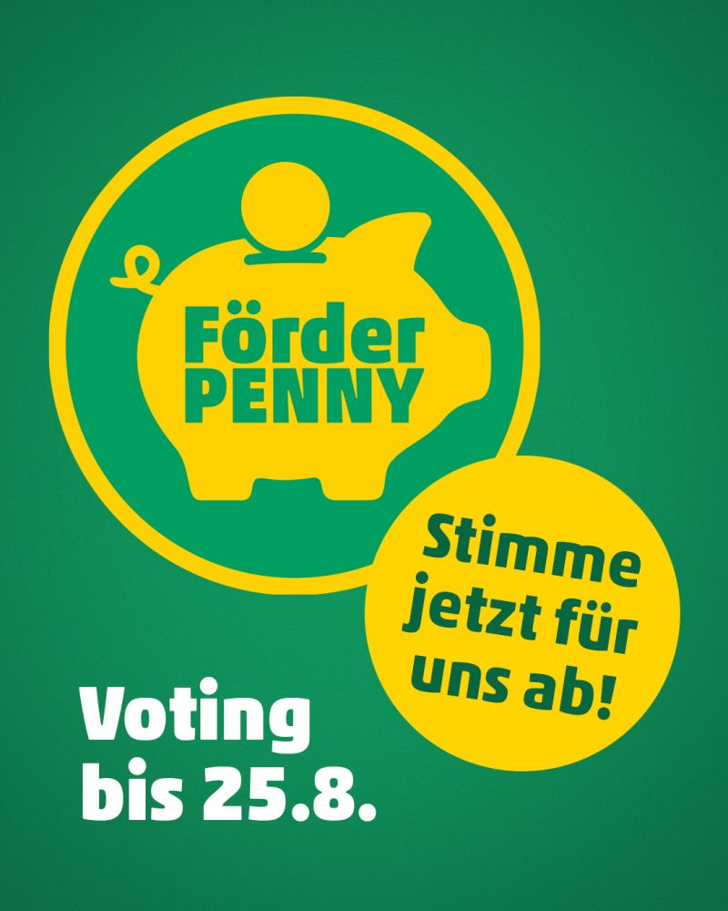 News-Beitrag mit Titel Wir sind für den Förderpenny nominiert und brauchen nun eure Hilfe: 