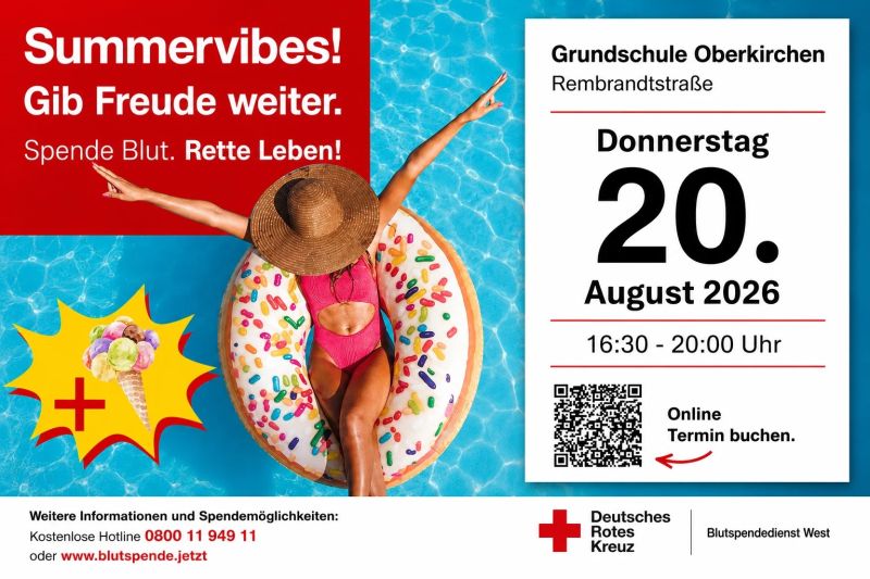 News-Beitrag mit Titel 190. Blutspende in Oberkirchen - Jetzt Termin reservieren! 