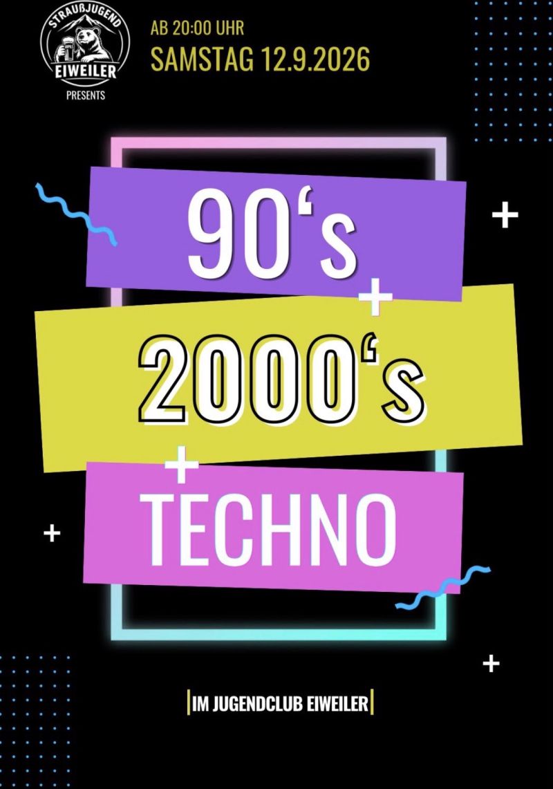 News-Beitrag mit Titel Party der Straussjugend 90‘/2000‘ &amp; Techno 
