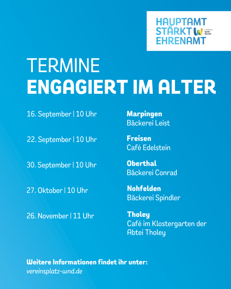News-Beitrag mit Titel Ehrenamtlich engagiert im besten Alter - neue Veranstaltungsreihe 
