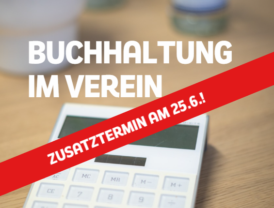 Offizielle Nachrichten mit Titel Zusatztermin Workshop: Buchhaltung im Verein 
