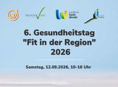 Offizielle Nachrichten mit Titel Gesundheitstag "Fit in der Region" 2026 