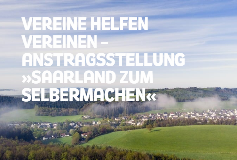Offizielle Nachrichten mit Titel Vereine helfen Vereinen - Antragsstellung Saarland zu selbermachen 